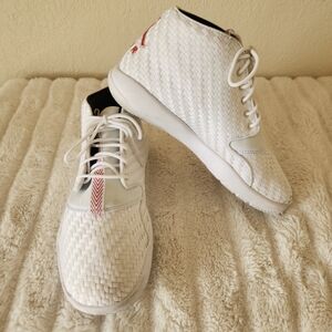 Jordan Eclipse Chukka White/Gym Red Black Men's - 881453-101 - US Size 8